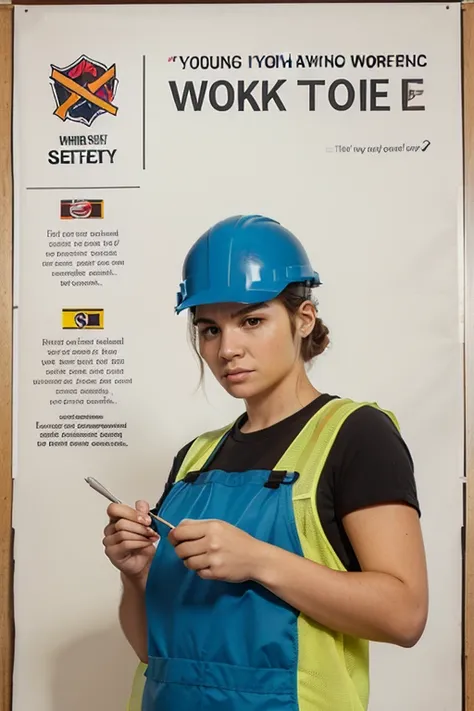 Make attractive written and illustrated posters about work safety
