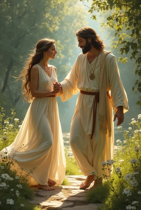 Jesus dances with a girl near the Tsyates