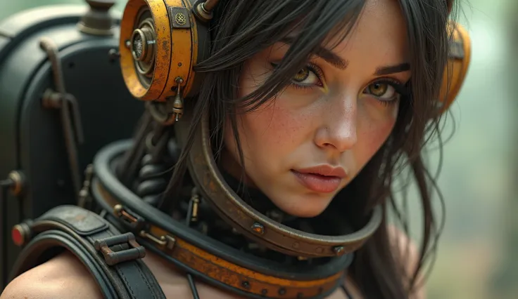 steampunked pretty female woman astronaut in a sexy bikini corset outfit and astronaut helmet with space theme corset outfit. steampunked pretty female alien woman astronaut in a sexy bikini corset outfit and astronaut helmet. Huge chests and cleavage.in  ...