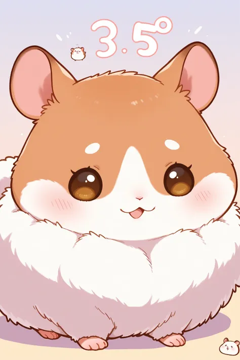 animal:1.5, Round eyes:1.5,  hamster:1.5, かわいい動物の hamster, Fluffy, とってもFluffy:1.5, Fluffyの毛:1.5,  pastel color 