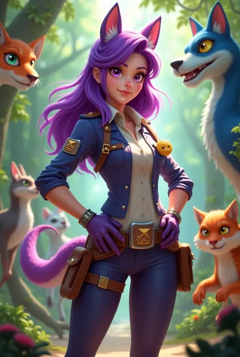 Hero Violet of aov skin zookeeper 