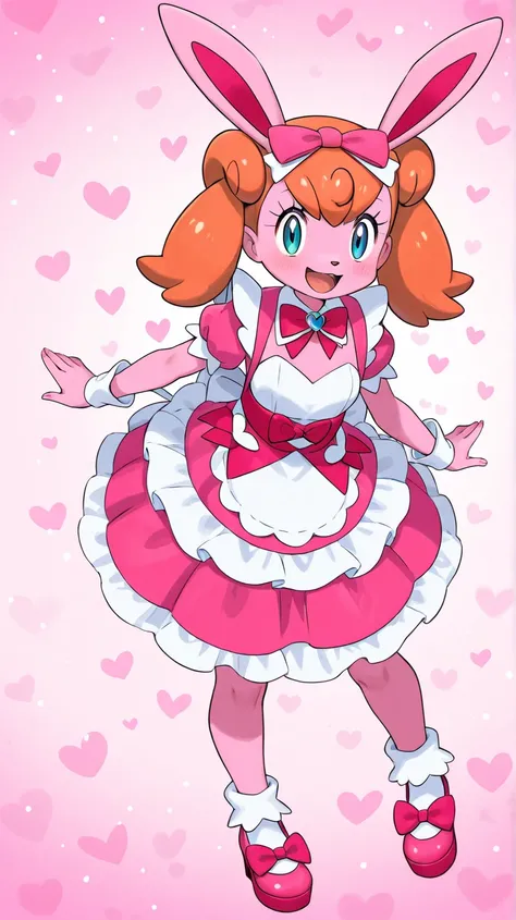 Female furry teenager cute adorable beautiful kawaii nice sassy fancy fabulous Georges sara the Bunny with new cute adorable beautiful kawaii nice sassy fancy fabulous Georges dress pokemon anime style