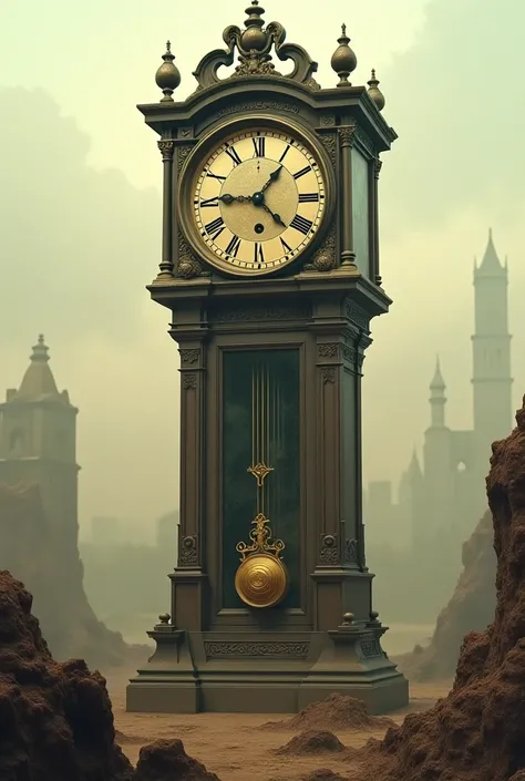 Picture of the clock turning back to the past 