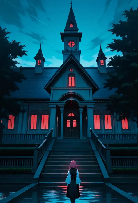 masterpiece, best quality, amazing quality, very aesthetic, absurdres, newest, scenery,highly detailed,high-resolution, Japanese style Haunted Mansion / Japanese style haunted manor / Japanese style Haunted House