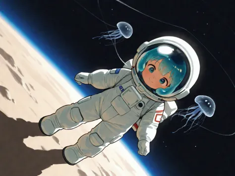 Adorable,loli,astronaut,spacesuit,space_helmet,bubble_helmet,gloves,cum_in_helmet,happy_sex,fullbody,1girl,jellyfish_girl