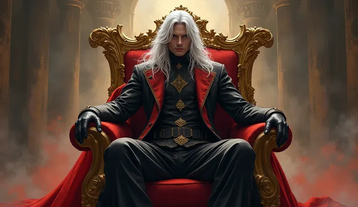 FEAR:
 Height : 1,85m.
Hair : silver white, simbolizando sua conExão com o vazio e o desconhecido.
eyes : white,  but they change color depending on his emotions  (Ex.:  red for anger ,  blue for sadness ,  for determination ).
It lasts :  A black overcoat...