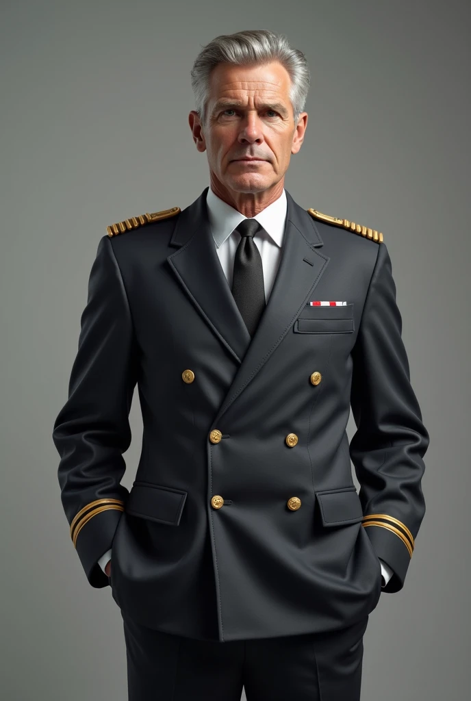 Customs uniform for men in gray color 