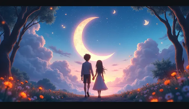 "The Prince and Princess's Journey to the Kingdom of Dreams": Create an animated video showcasing Prince Leo and Princess Luna's magical journey to the kingdom of dreams.