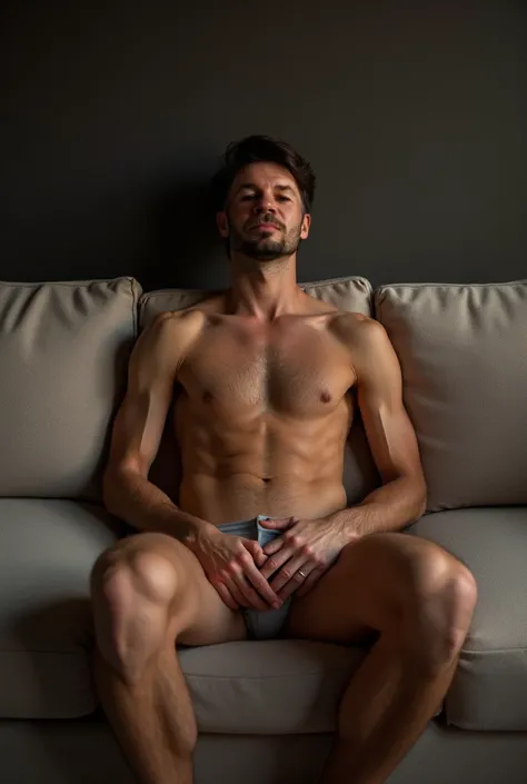 28 year old naked boy ,  fitness body  ,  completely naked , Professional photography , photography award ,  best body in the world , perfect penis , sexy , David de Miguel Ángel , Beauty, sentado en un sofa grande , pene relajado , pene , pene 