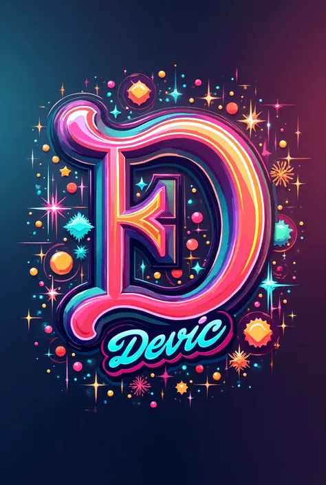 A logo for DEVIC for his Whatsapp profile picture in colourful