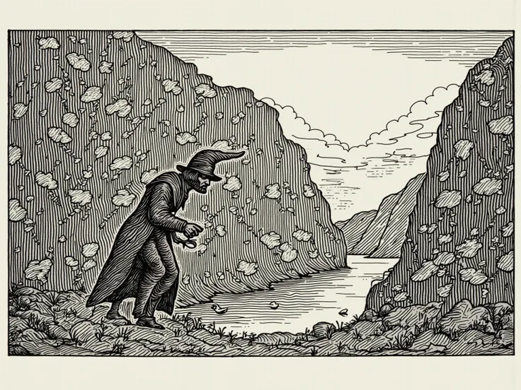 The Sorcerer's Apprentice

" Does the old sorcerer have
Go away once !
 And now his ghosts should
Live even according to my will.
 His words and works
Do I notice ,  and the custom ,
 and with strength of mind
Do I do wonders too ."

"embankments! embankme...