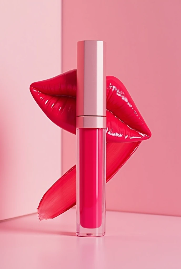 I designed a photo of Tube Lip Gloss and put Arosh LIP Gloss on it in a modern and creative way