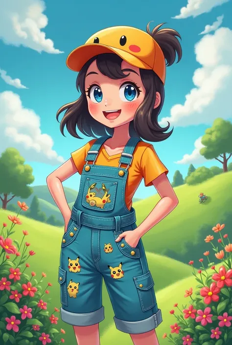 Don't my overalls look great? Pokemon style