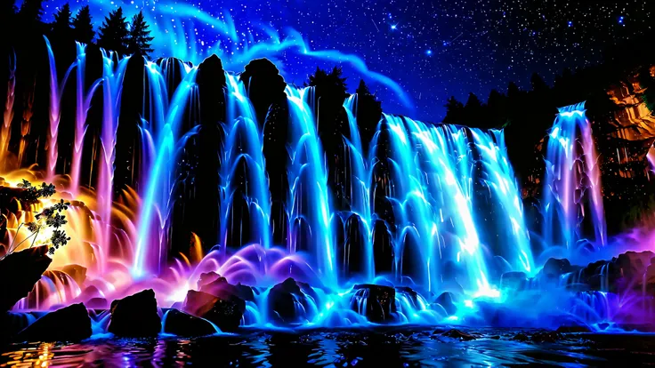 250207 Black Butterfly 32K Resolution Masterpiece , Top Quality , very detailed, realistic expression, high-resolution 32K wallpaper , shot with a fisheye lens , The flow of many layers of waterfall , Niagara Falls , spectacular scale ,A very h...