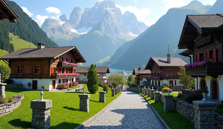 SWITZERLAND BEAUTIFUL PLACE wengen village