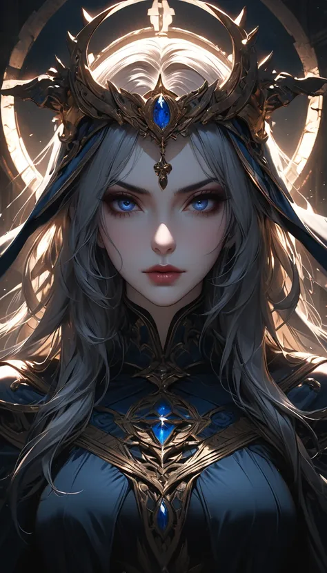 (best quality,4k,8k,highres,masterpiece:1.2),ultra-detailed,(realistic,photorealistic,photo-realistic),dramatic lighting,cinematic composition,melancholic,emotional,powerful,impactful,
Beautiful Priestess, extremely detailed eyes, beautifully detailed lips...