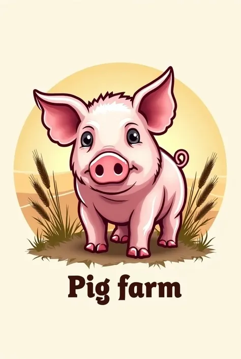  I want a pig farmer logo that promotes the sale of piglets for breeding and breeding and that we have artificial insemination of your favorite breed, I want the logo all in Spanish  