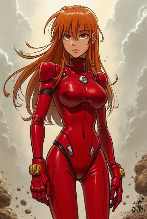 Asuka in red plugsuit