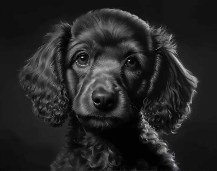 8k,  in ultra high quality, a close up of a  puppy dog with a sad look on its face, ((toy poodle)), adorable digital painting, portrait of ultra realistic, high quality portrait, ultra realistic picture, ultra realistic digital painting, photorealistic pic...