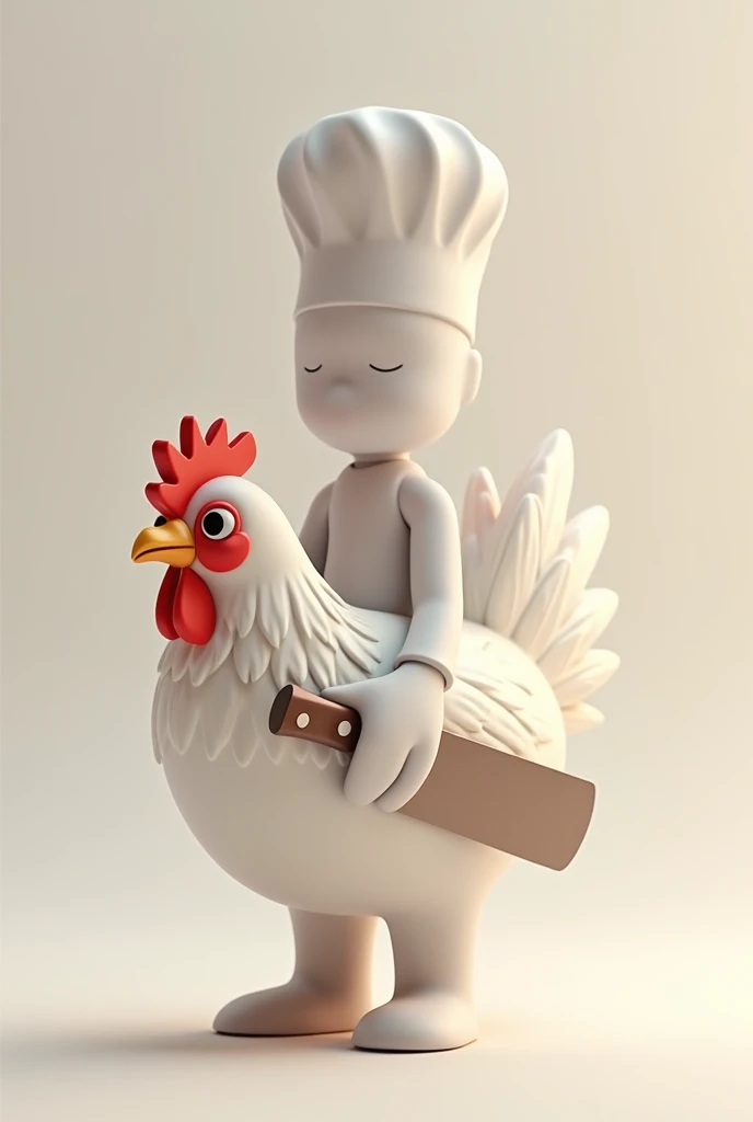 Make it an animated logo that is of a sliced butcher a pretty chicken 