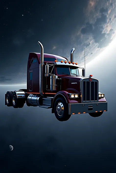 Kenworth t800 floating in space