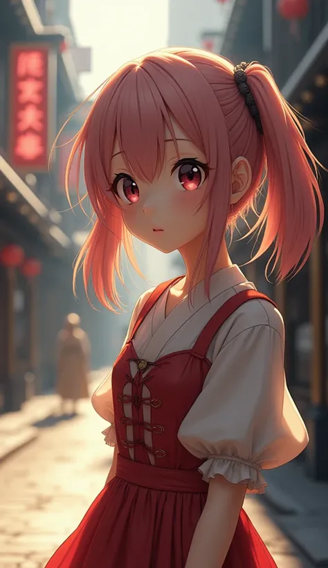 movie scene,  is very detailed and realistic. the girl from the anime 