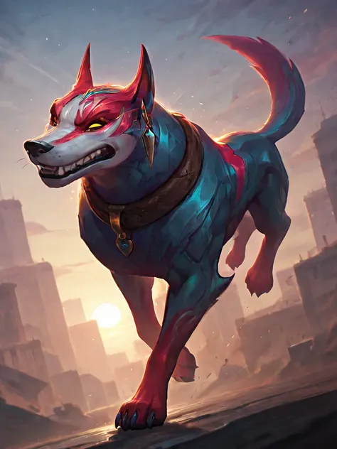  League of legends  Naafiri Darkin dog 3D