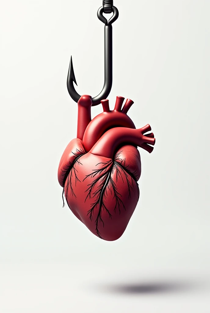 create images of a hooked heart, using the letter C as the hook that caught the heart ( like a fish that got caught, but instead of a fish, used the heart )