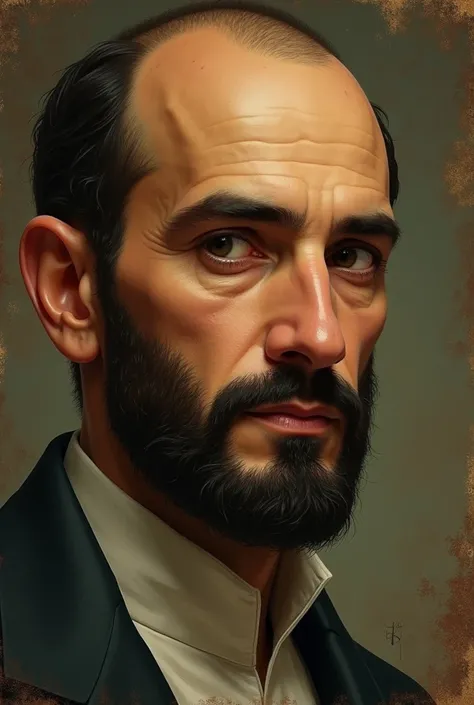  Here is this picture of a realistic character like a human being  ** describe the face of Amir Al-Nasser :**  
, a rectangular face carved by details that harmonize rigor and tenderness, such as a painting that combined the art of oriental sculpture and t...