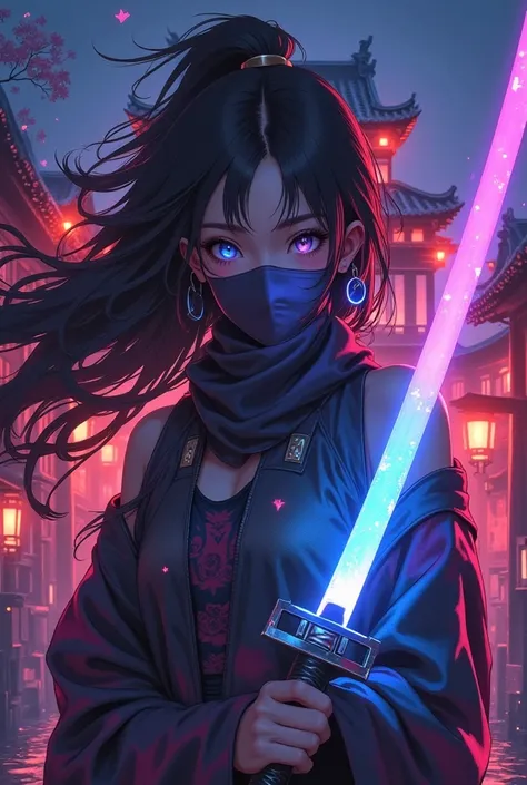 masterpiece,best quality,high resolution,super fine Illustration,
detailed background,detailed skin,detailed face,detailed eyes,

The dynamic scene captures, Japanese castle,
the instant energy sparks as a woman,
ninja mask,ninja costume,foody,kunoichi, pr...