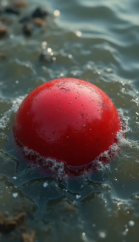 A red ball fell in the poisonous yamuna river