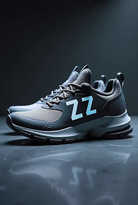 Make some sports shoes with the logo of "zzz"