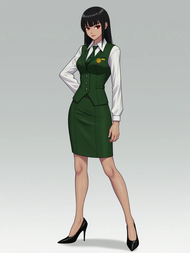 Yor Forger, Age: 27, Height: 170 cm (5'7"), Yor is a very beautiful, graceful, and fairly tall woman in her late twenties, with a slender, curvaceous frame. She has long, straight, black hair reaching her mid-back with short bangs framing her forehead and ...