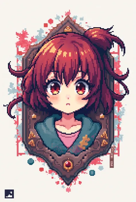 Anime pixel logo