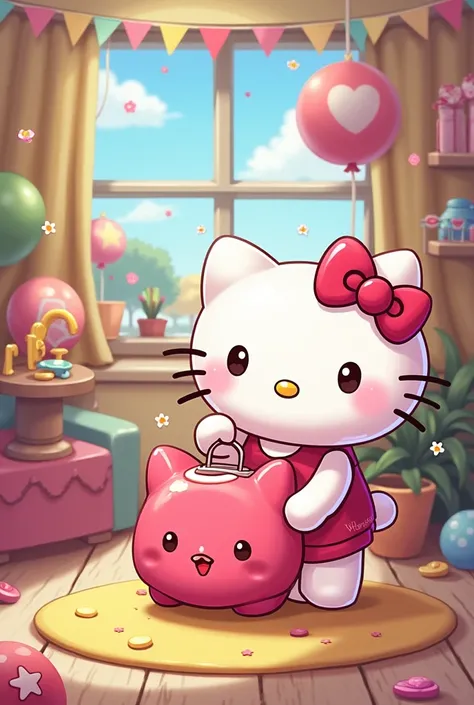 Create Hello Kitty involved with the Tigrinho game