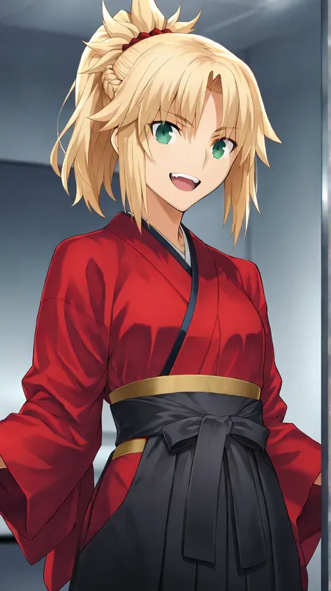 mordred (Fate)
high resolution, masterpiece, necessary, detail, best quality, quality, necessary, tall details, High details, precise,
 
ufotable style, ufotable anime, smile
solo,1girl
Bgirl, mordred (Fate), Fate Grand Order, Fate, Fate Grand Order, blond...