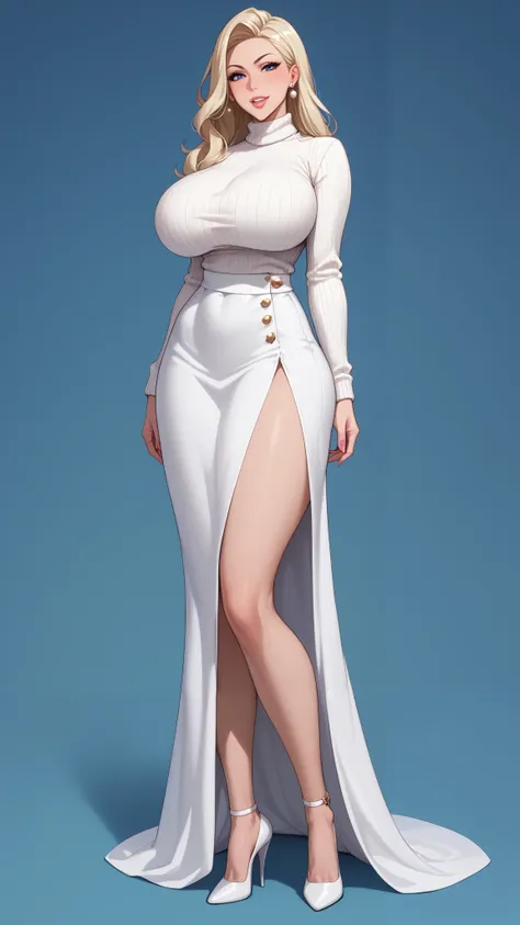 club,5 policewomen , stand in a row , model body,Tall and straight,  Long Legs,Big Breasts!Big Breasts!Big Breasts! super huge  ! Big Butts!Exquisite accessories , white high neck tight sweater,white silk, long skirt , sexy high heels。