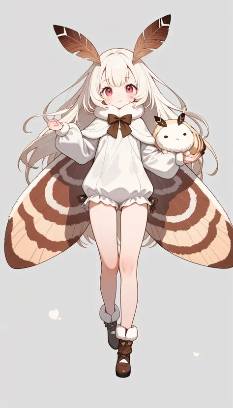 Cute moth girl,Age 10,Slender,Fantasy