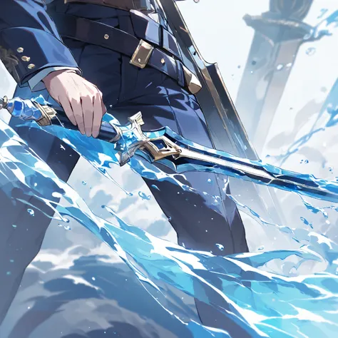  high resolution, sword imbued with water 