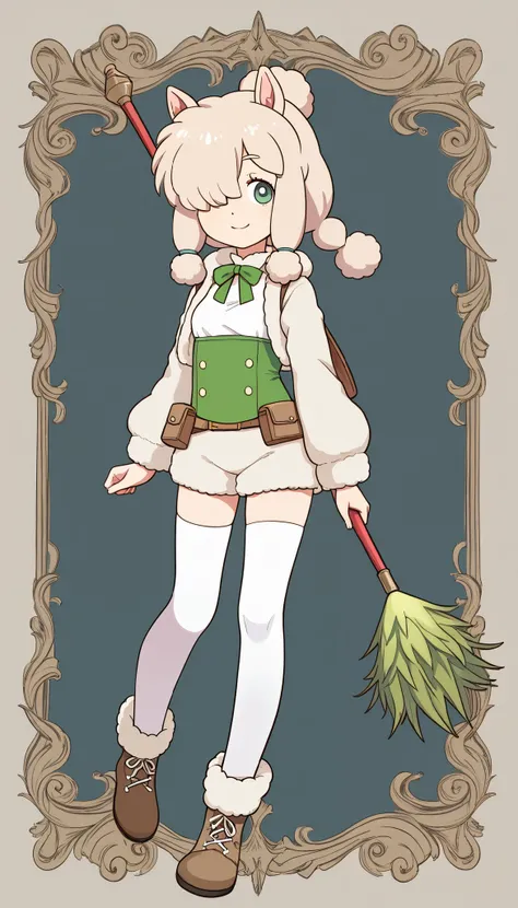 Pop alpaca girl,age 10,slender, fantasy