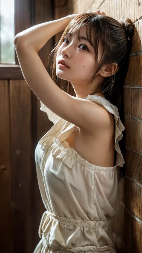  top quality,  focus on face , Soft light,  ultra high resolution, ( by Nomi:1.4),  RAW Photo,
 1 Japanese Girl ,  alone,  cute, (pupil,  light in my eyes),   down to the smallest details of her beautiful face, (),( high resolution human skin texture),
( l...