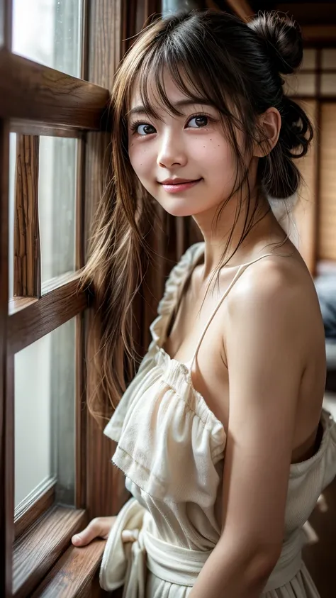  top quality,  focus on face , Soft light,  ultra high resolution, ( by Nomi:1.4),  RAW Photo,
 1 Japanese Girl ,  alone,  cute, (pupil,  light in my eyes),   down to the smallest details of her beautiful face, (),( high resolution human skin texture),
( l...