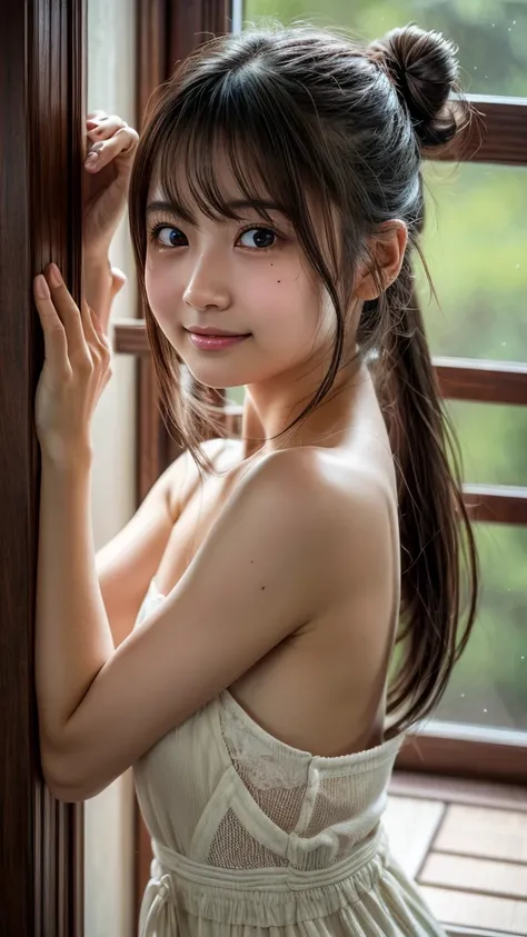  top quality,  focus on face , Soft light,  ultra high resolution, ( by Nomi:1.4),  RAW Photo,
 1 Japanese Girl ,  alone,  cute, (pupil,  light in my eyes),   down to the smallest details of her beautiful face, (),( high resolution human skin texture),
( l...