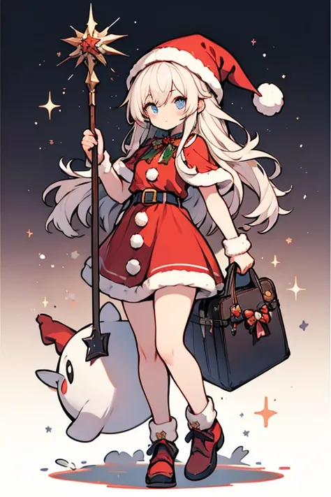 Santa dress ,  full body, Santa shoes