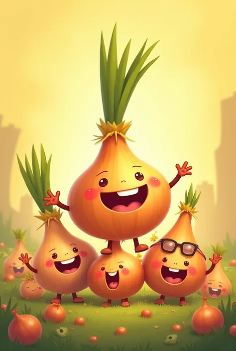 Picture of happy onions 