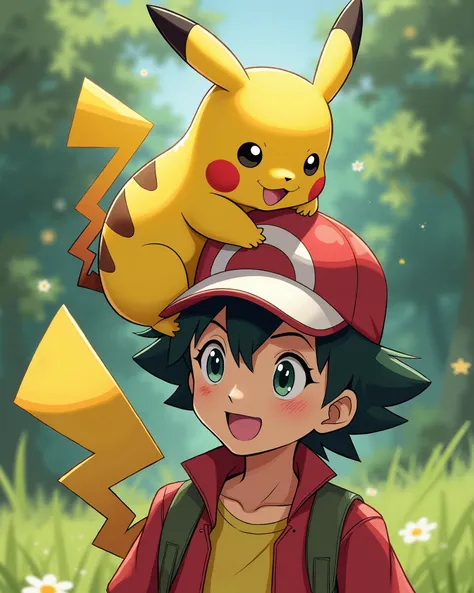 Pikachu e ash