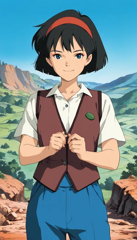 (score_9, score_8_up, score_7_up, , high_resolution, Bea, 1girl), (extremely detailed CG unit 8k wallpaper),(master part), (best quality), (ultra detail), (best illustration),(ghibli_style), cowboy shot, close up, standing, facing viewer, looking at viewer...