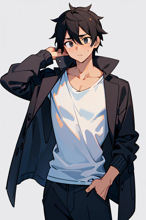 (The human body is structurally accurate ),,(face:1.06),(2 Men:1.4), thin limbs,Remaining summer,A handsome sports guy,,
 black hair, young,eye,(usually),(daily:1.2),(animeスタイル,anime効果,anime),,tears,,,
ルーズ casual,シンプルハイセンス casual,,( casual,big rough clothe...