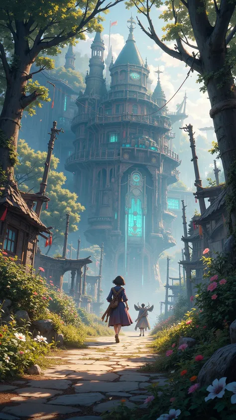  Immerse yourself in an anime-inspired fantasy world， filled with a gorgeous realistic touch ，With a score of more than 7 points 。 seeing the beauty of a Dutch angle scene ， full of expressive elements and artistic twists ， gives you a truly mesmerizing ex...