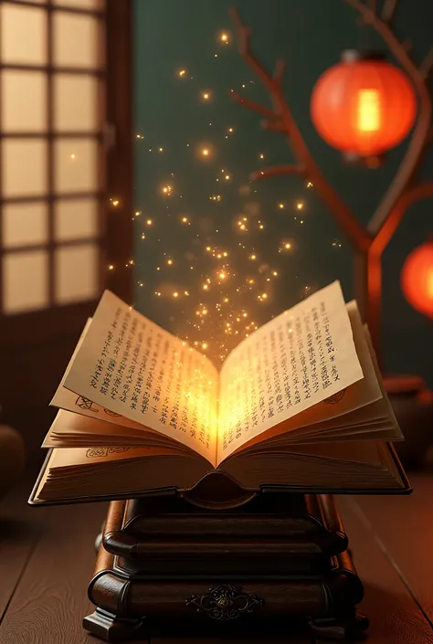 A Japanese-English dictionary that turns pages while shining